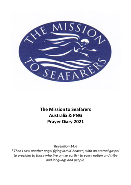 The Mission to Seafarers Australia & PNG Prayer Diary 2021