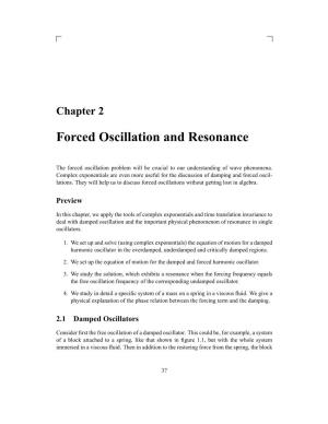 Forced Oscillation and Resonance