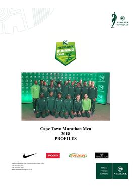 Cape Town Marathon Men 2018 PROFILES