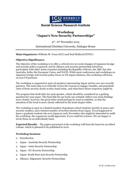 Japan's New Security Partnership-Program.Pdf