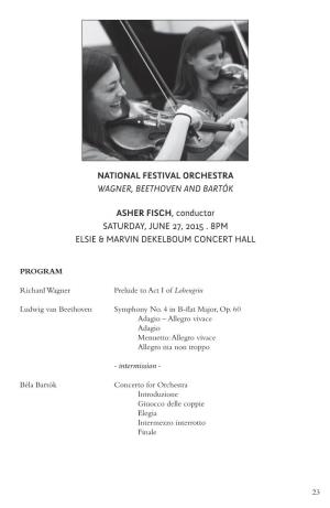 National Festival Orchestra Wagner, Beethoven and Bartók