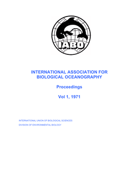 IABO Proc Until 1971