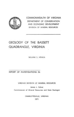 Geology of Virginia