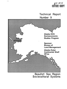 Beaufort Sea Region Sociocultural Systems FOREWARD