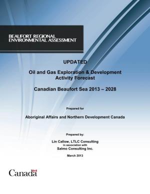 UPDATED Oil and Gas Exploration & Development Activity Forecast