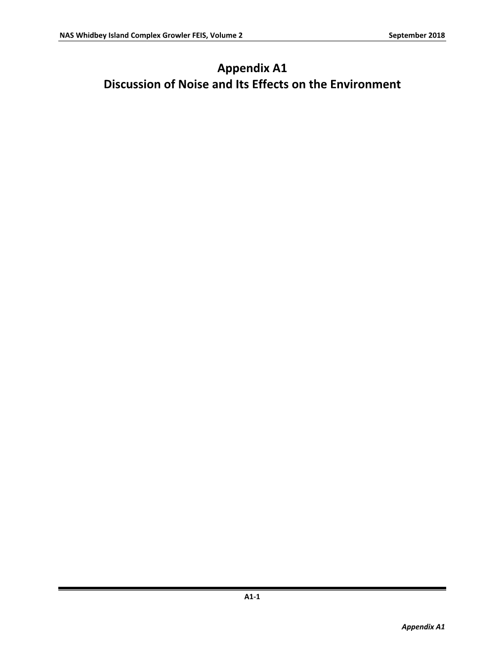 Appendix A1 Discussion of Noise and Its Effects on the Environment