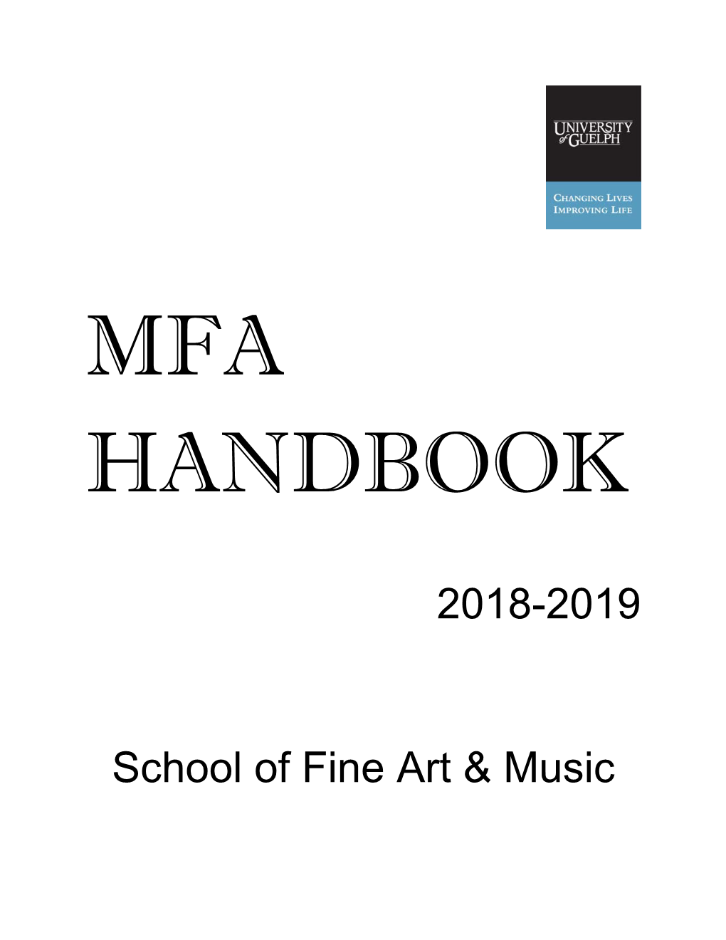 2018-2019 School of Fine Art & Music