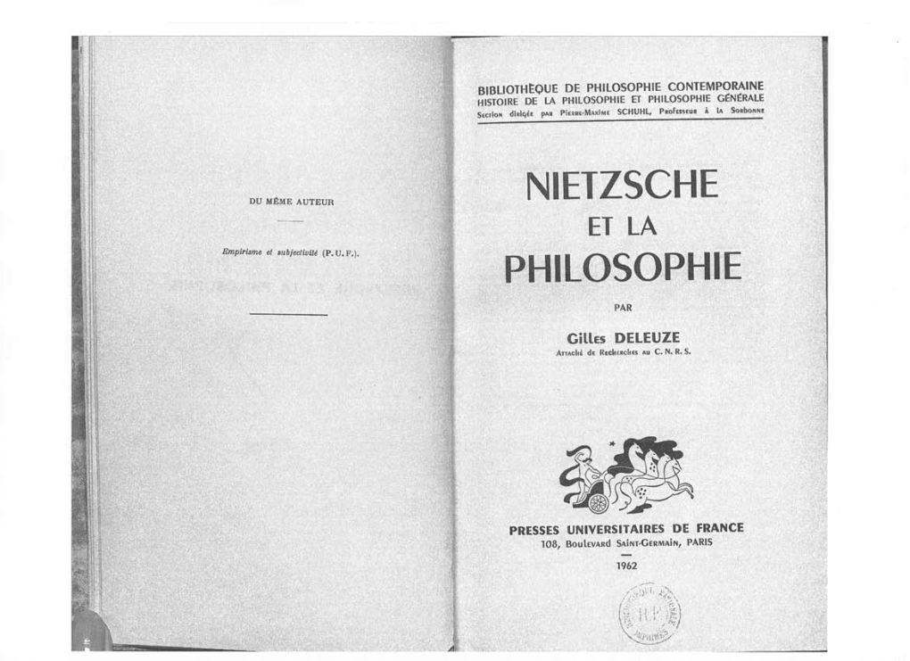 Nietzsche and Philosophy