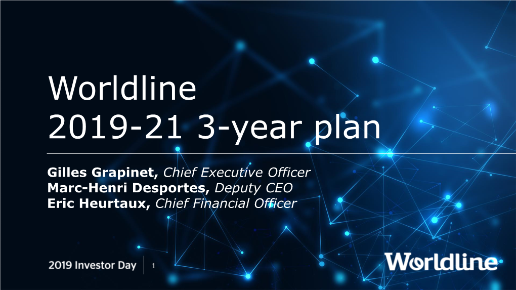 Worldline 2019-21 3-Year Plan