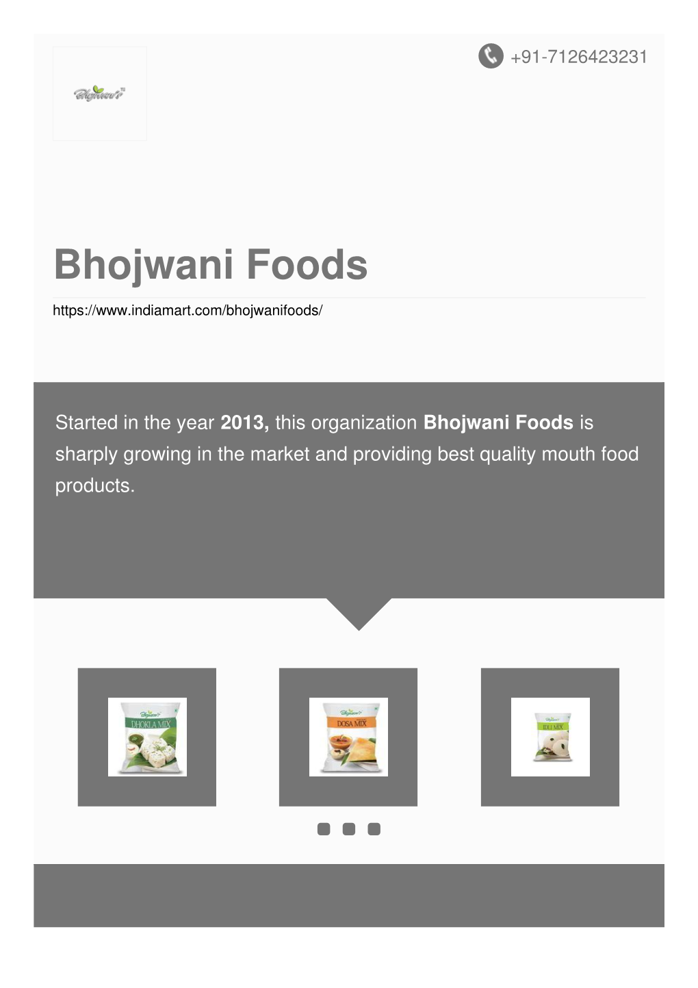 Bhojwani Foods