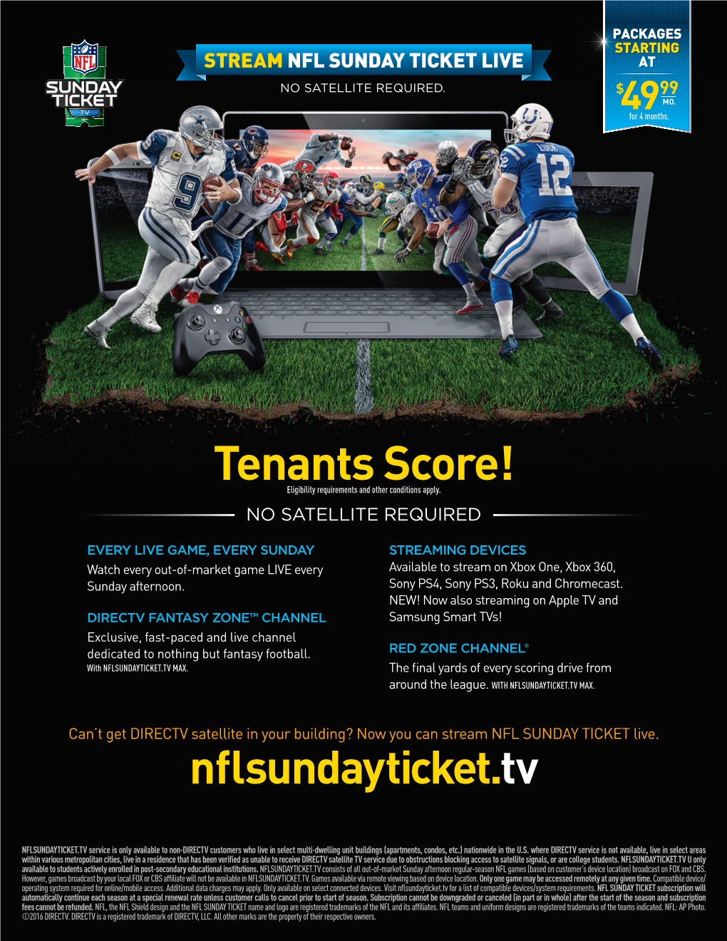 Touchdown Tenants!