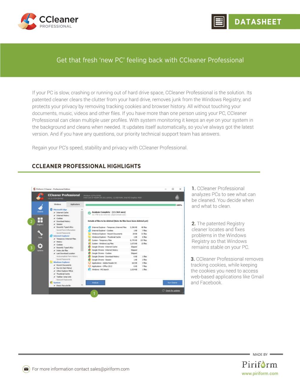 Datasheets Datasheet