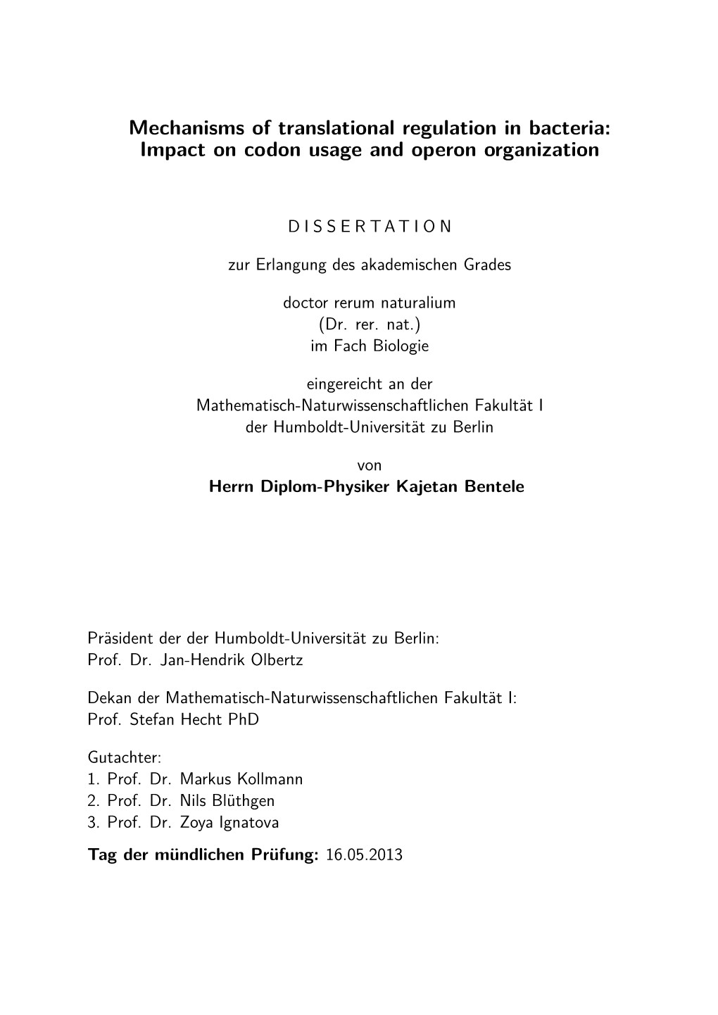 Mechanisms of Translational Regulation in Bacteria:Impact On