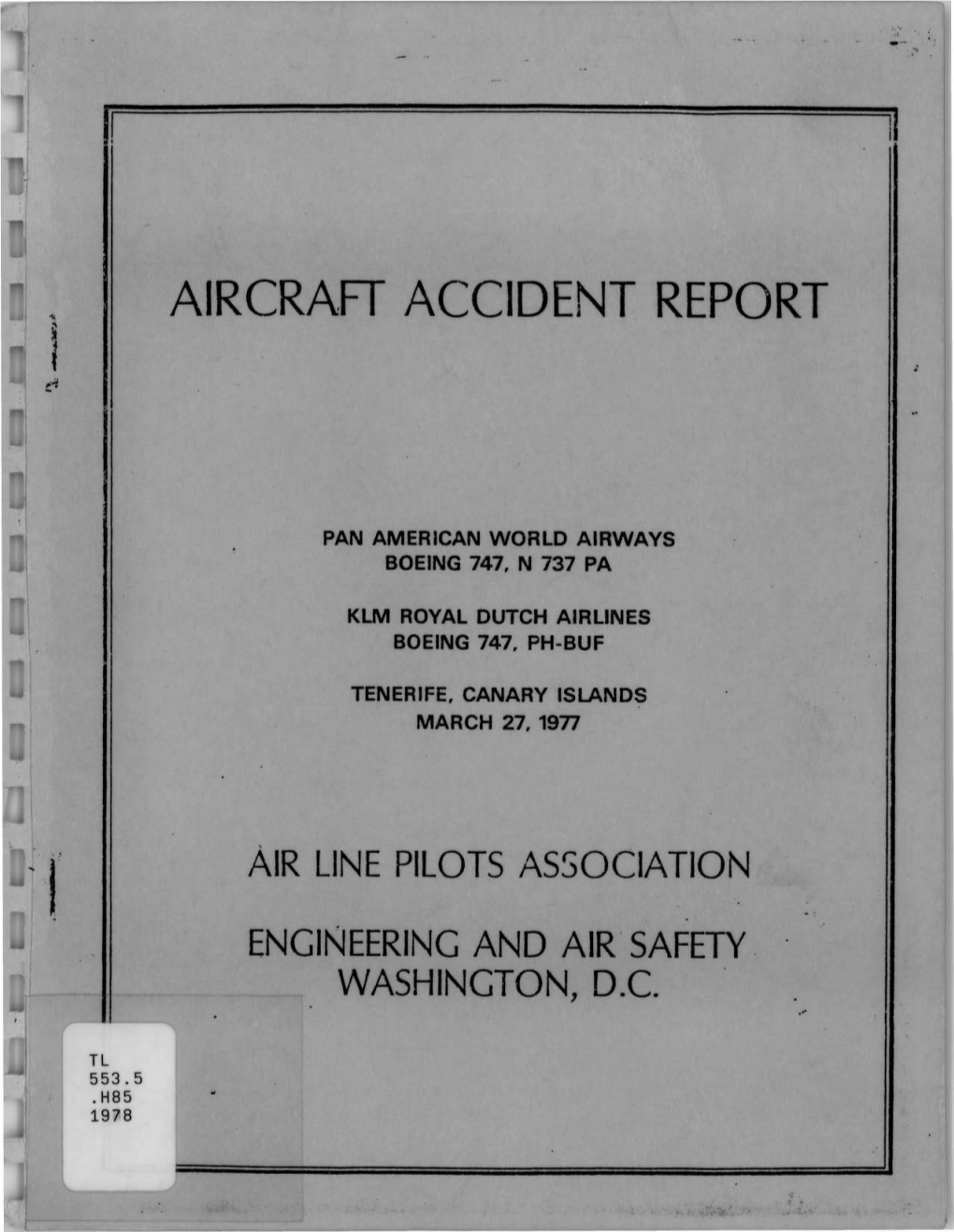 Aircraft Accident Report