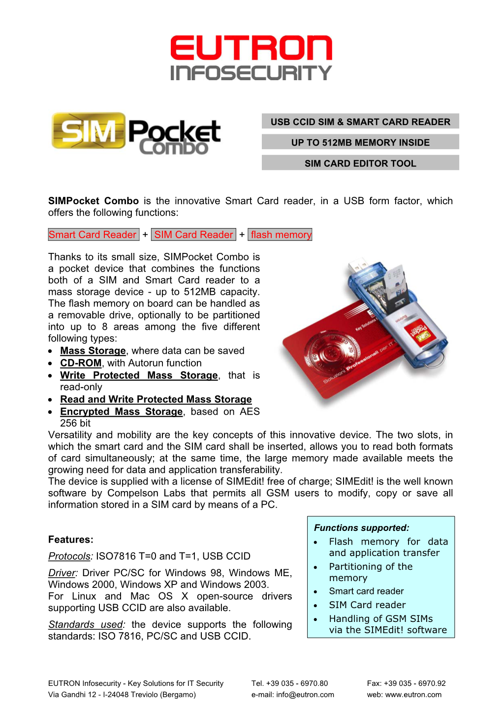 Smart Card Pocket Reader (USB Portable Reader)