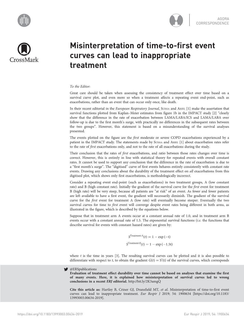 Misinterpretation of Time-To-First Event Curves Can Lead to Inappropriate Treatment