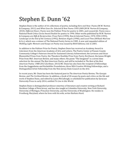 Stephen E. Dunn ’62