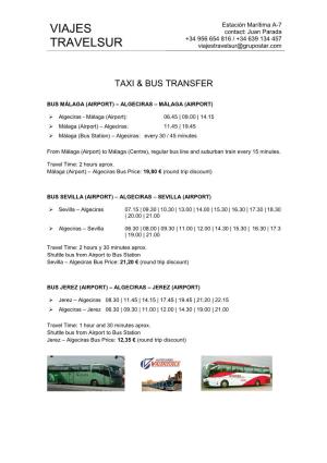 Transfers Bus & Taxi Airports