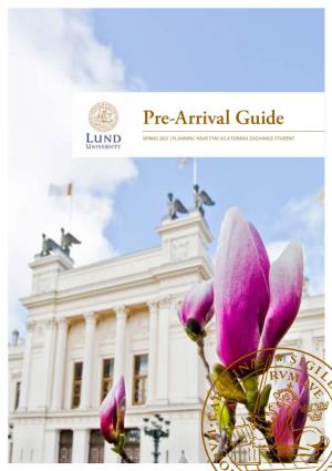 Pre-Arrival Guide for Formal Exchange Students Spring 2021