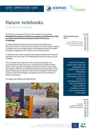 Nature Notebooks of the Tuscan Archipelago