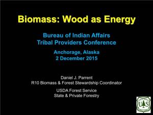 Biomass: Wood As Energy