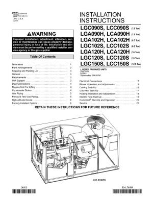 Installation Instructions to Ensure Proper Compres� Installing Units with Any of the Optional Accessories Sor and Blower Operation