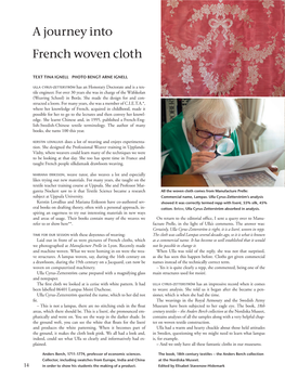 A Journey Into French Woven Cloth