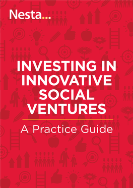 Investing in Innovative Social Ventures a Practice Guide 1
