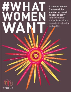 A Transformative Framework for Women, Girls and Gender Equality in the Context of HIV and Sexual and Reproductive Health and Rights