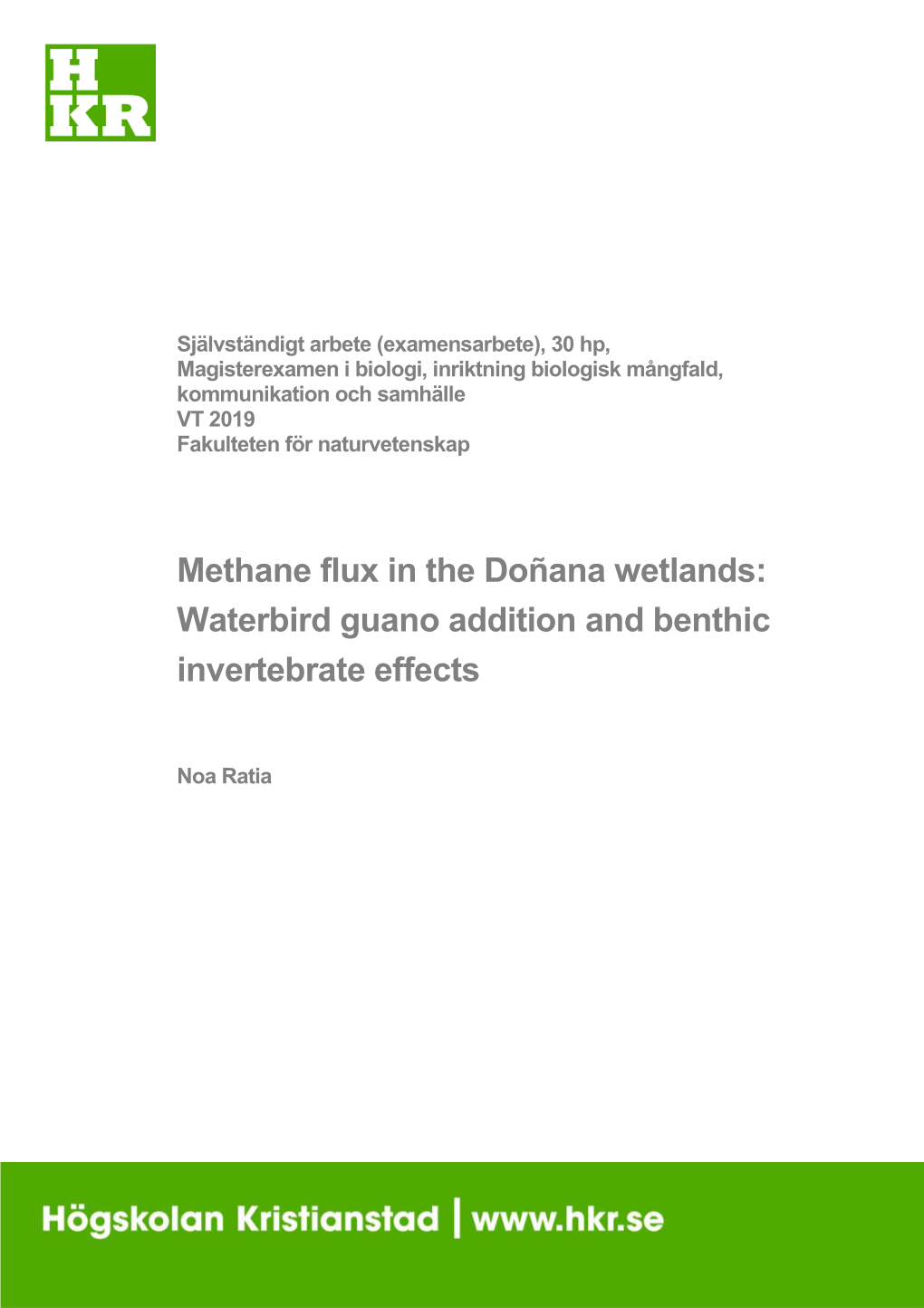 Methane Flux in the Doñana Wetlands: Waterbird Guano Addition and Benthic Invertebrate Effects