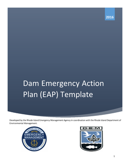Dam Emergency Action Plan (EAP) Template