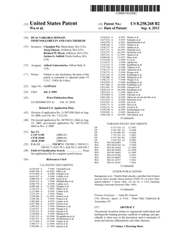 (12) United States Patent (10) Patent No.: US 8,258.268 B2 Wu Et Al