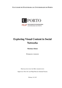 Exploring Visual Content in Social Networks