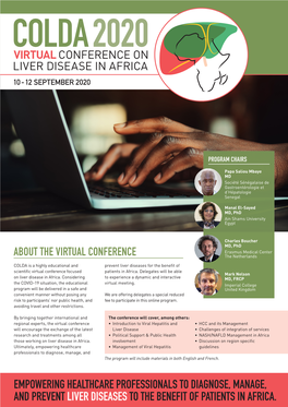Empowering Healthcare Professionals to Diagnose, Manage, and Prevent Liver Diseasesto the Benefit of Patients in Africa