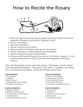 How to Recite the Rosary