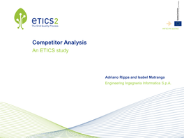Competitor Analysis an ETICS Study