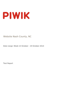 Website Nash County, NC