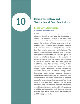 10 Taxonomy, Biology and Distribution of Deep Sea Shrimps
