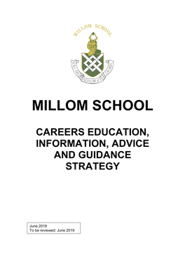 Millom School Careers Education, Information, Advice and Guidance