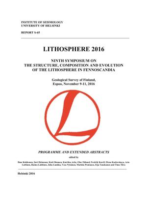 Finnish Lithosphere Meeting