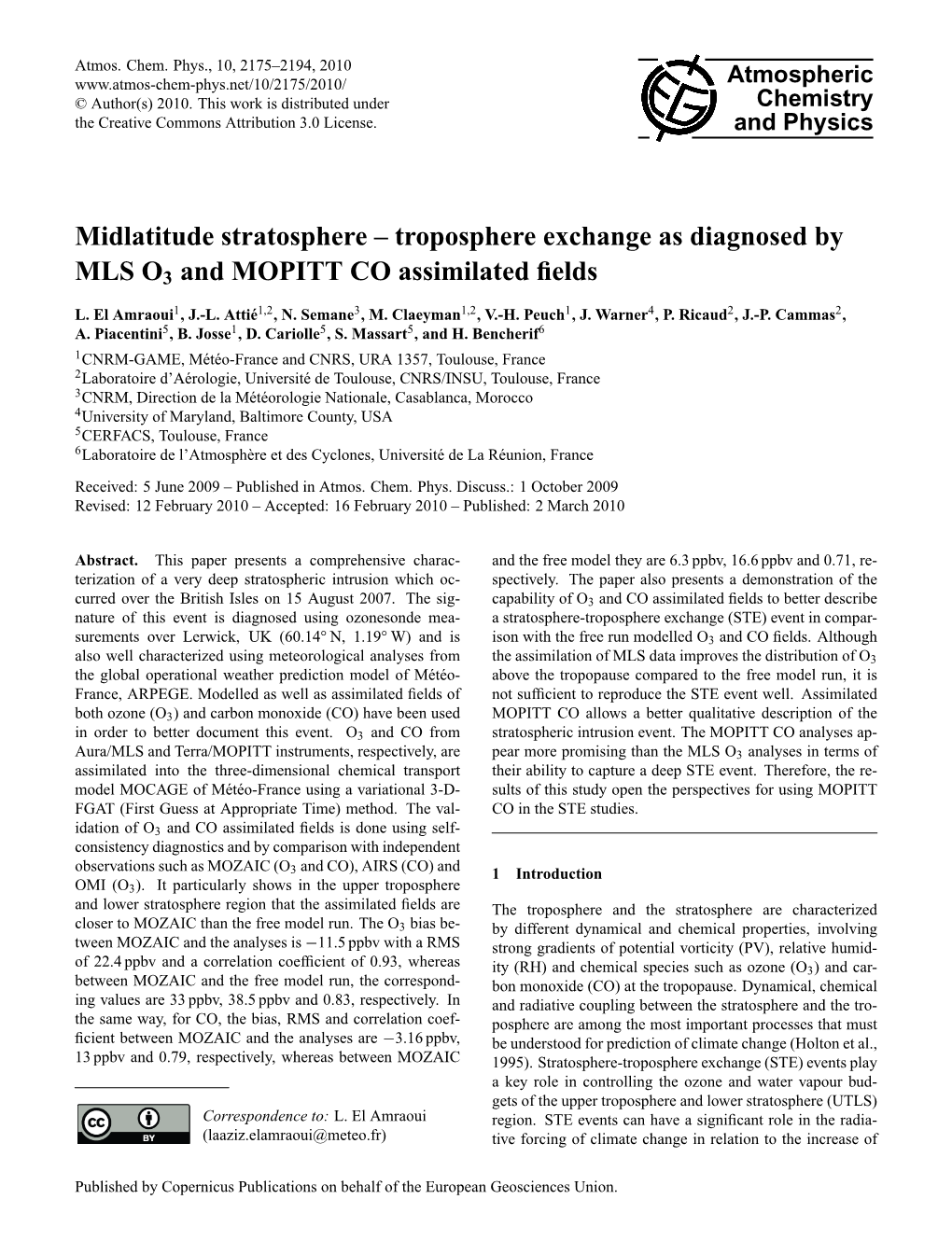 Article Is ﬁnanced by CNRS-INSU