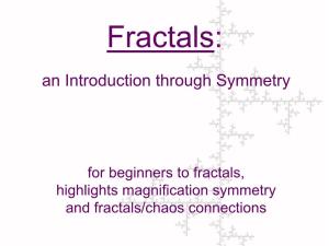 Fractals: an Introduction Through Symmetry