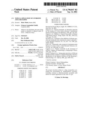 (12) United States Patent (10) Patent No.: US 6,790,847 B2 Wach (45) Date of Patent: Sep