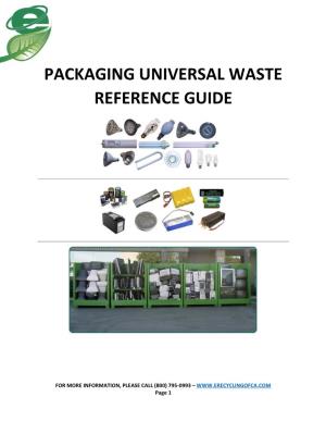 Packaging Universal Waste Reference Guide