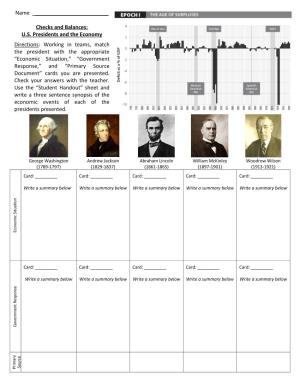 Checks and Balances: US Presidents and the Economy Directions