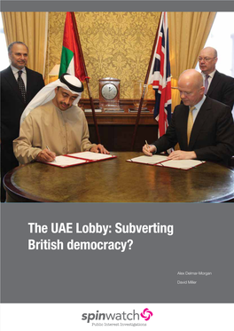 The UAE Lobby: Subverting British Democracy?