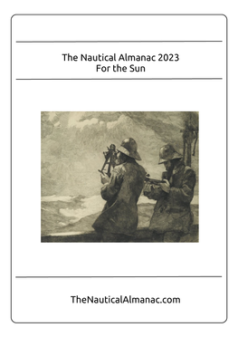 Thenauticalalmanac.Com the Nautical Almanac 2023 for The
