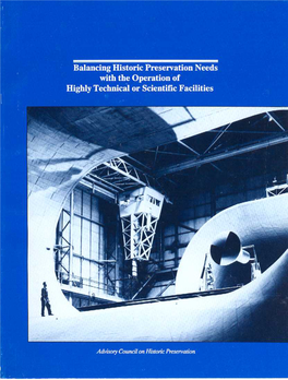 Balancing Historic Preservation with Needs of Scientific Facilities.Pdf