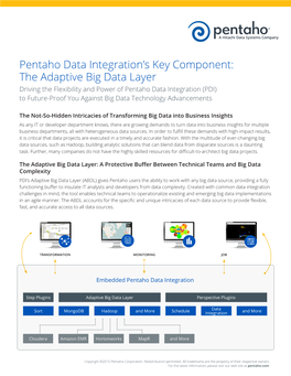 Pentaho Data Integration's Key Component: the Adaptive Big Data
