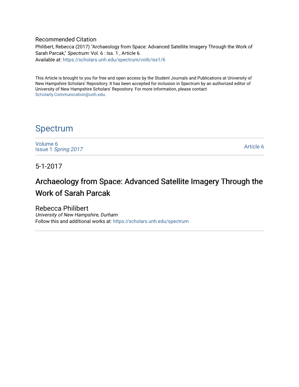 Archaeology from Space: Advanced Satellite Imagery Through the Work of Sarah Parcak,